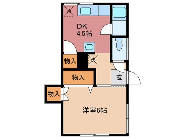 三愛ハイツの物件間取画像